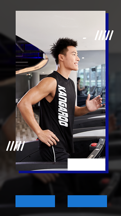 健身房金牌私教宣传海报背景