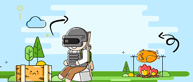 大吉大利新年吃鸡手机首图背景