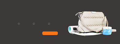 简约灰色女包促销banner背景