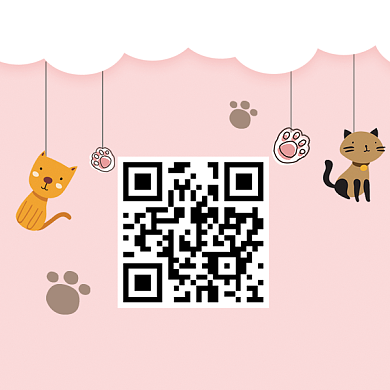 宠物护理专家二维码背景