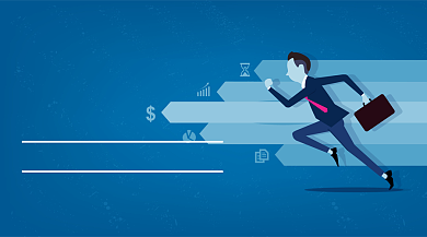 职业高薪提升手机横板海报背景