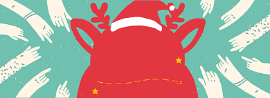 圣诞好礼半价优惠淘宝banner背景