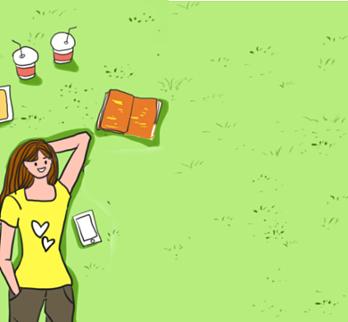 简约人物幽默段子朋友圈封面背景