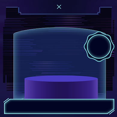 紫色调造物节商品促销直通车背景