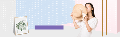 女装服装服饰新品发布banner背景