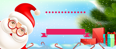 圣诞节卡通手绘手机首图背景