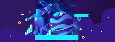 科技点亮生活淘宝电商banner图背景