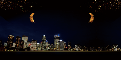 黑色时尚房地产促销海报背景