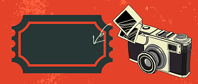 红色复古教育培训摄影公社招人公众号首图背景