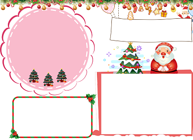 圣诞圣诞节圣诞老人小报背景