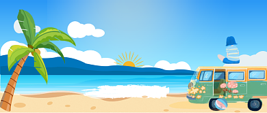 国庆出游季公众号首图背景