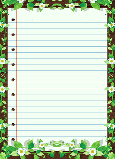 唯美小清新书信信纸背景