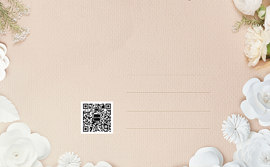 典雅女性交往名片背景