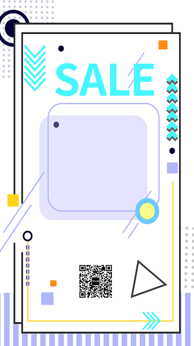 夏日团购会促销创意手机海报背景