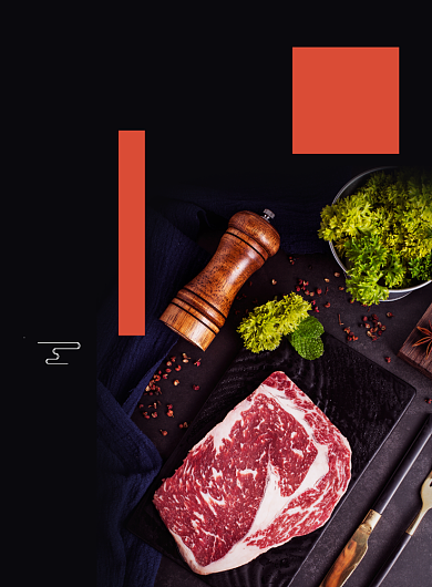 创意黑色农家土猪肉特价促销海报背景