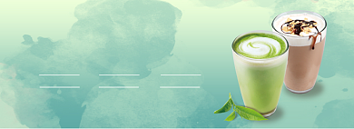 饮品上新淘宝banner背景