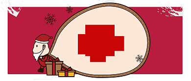 红色节日圣诞节圣诞快乐新年公众号首图背景