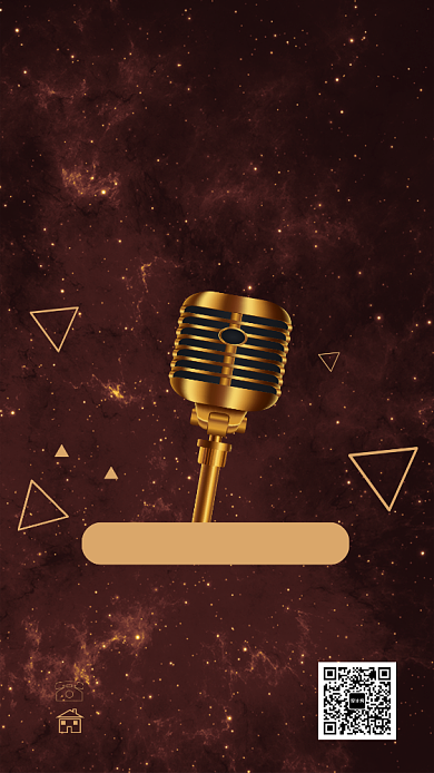 时尚炫酷大气KTV宣传手机海报模板背景