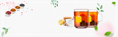 花茶邂逅茶叶淘宝banner背景