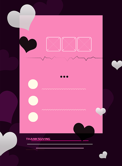 时尚感恩节促销印刷海报背景