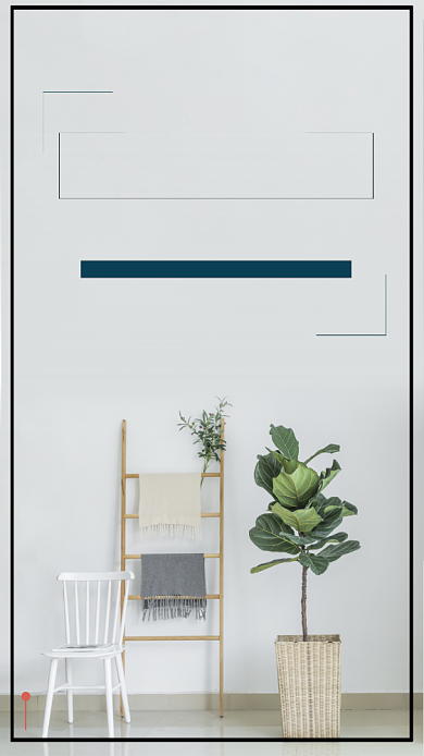 欧式家装手机海报背景