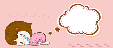 卡通手绘双十一过后手机首图背景