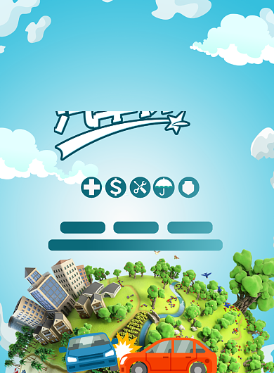 时尚车险印刷海报背景