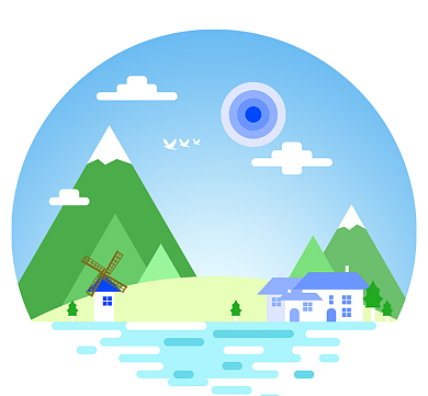 简约清新祝福朋友圈封面背景