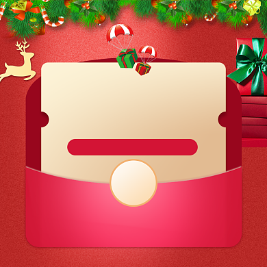 粉色清新圣诞节商品促销主图图标背景