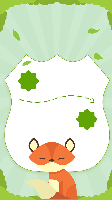 绿色清新幼儿园游戏规则图海报背景