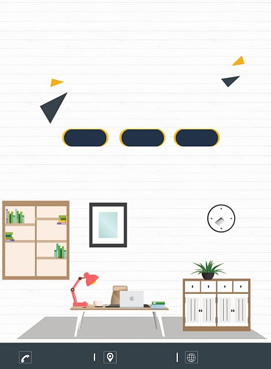 简约卡通房屋装修海报背景