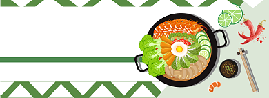 正宗火锅节电商促销banner背景