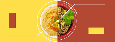 天猫即食早餐午餐上新折扣活动淘宝banner背景