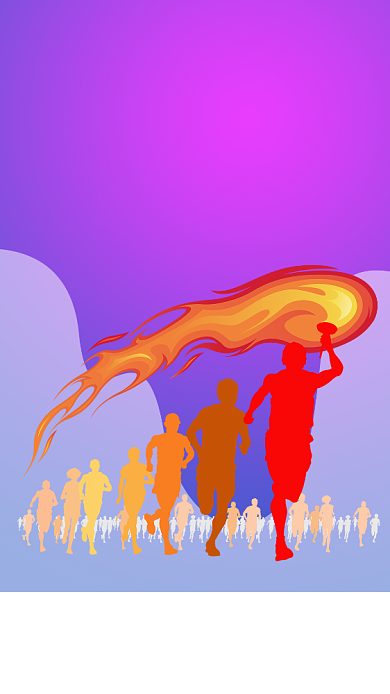 奥林比赛参赛加油奔跑运动海报背景