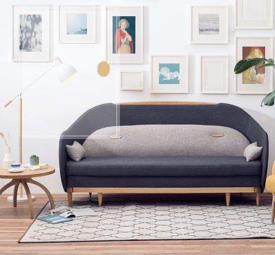 简约沙发布艺欧美朋友圈封面背景