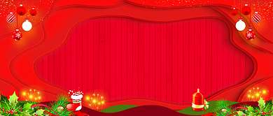 圣诞节红色喜庆促销活动公众号首图背景