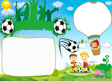 足球健身运动宣传小报背景