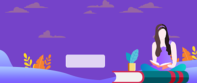 紫色时尚简约暑假培训班公众号首图背景