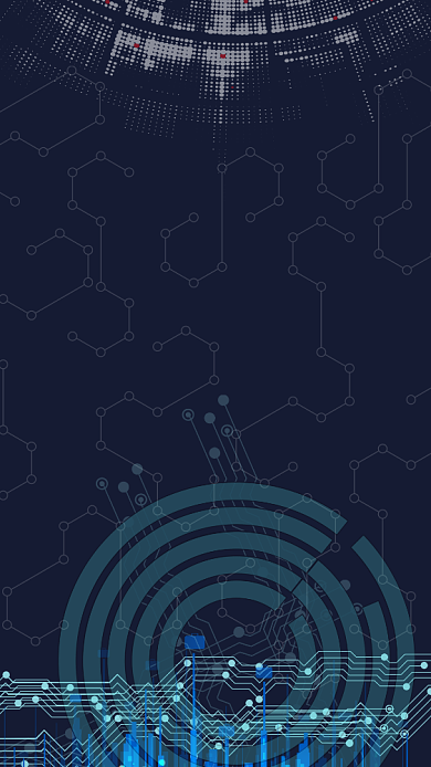 科技创新区块链数据创意手机海报背景