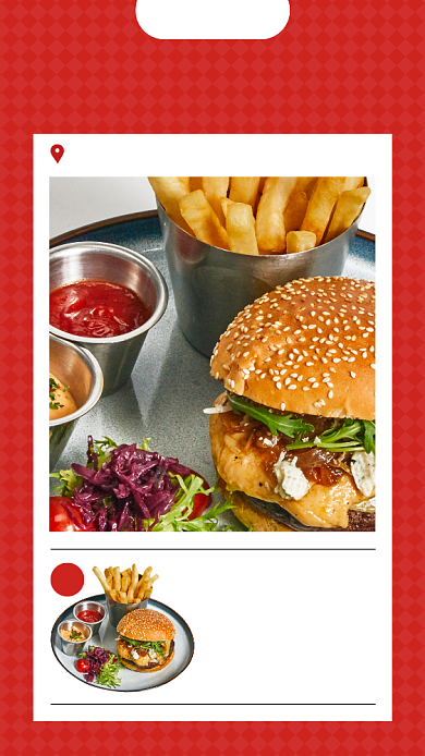 创意快餐餐饮单人套餐特惠手机海报背景