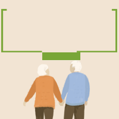 简约手绘扁平卡通世界帕金森日公众号次图背景