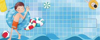 游泳优惠券背景