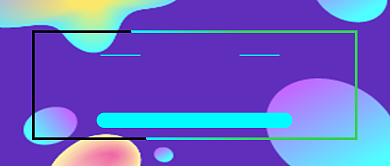 蓝青色考研培训班扁平化渐变首图背景