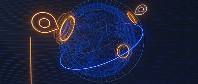 深蓝金融科技智慧科技连接全球首图背景