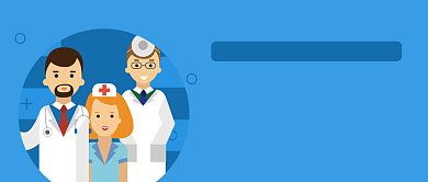 扁平中国医师节公众号首图背景