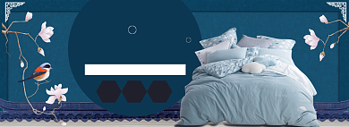 床大促海报banner背景