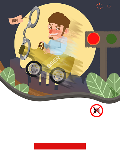 简约创意禁止酒驾宣传海报背景