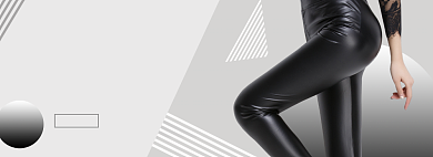 几何女装裤子淘宝电商banner图背景