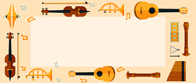 乐器暑假培训班公众号首图背景