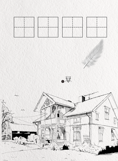 简约素描培训印刷海报背景